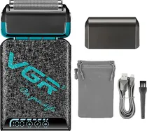 Barbeador VGR Voyager Foil Shaver V-374 Recarregável - Preto/Verde
