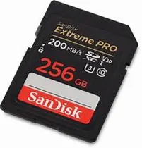 Memoria Sandisk SD 256GB Extreme Ro 200MB/s V30