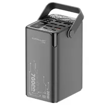 Carregador Port. Konfulon A66Q 70000MAH PD 30W BLK Black Power Bank