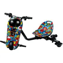 Triciclo Elétrico Orvite F1 Robot 8.5" - LED - Recarregável - Capacete e Protetor - 53 Comic