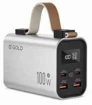 A'Gold Cargador Pro BTE-102 30000MAH Turbo 100W (Anatel) Silver