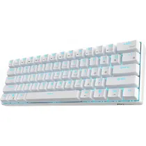 Teclado Mecânico Royal Kludge RK61 60% RGB Táctil Wireless Switch Brown - White