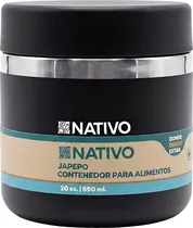 Contenedor Termico p/Comida Nativo Japepo- 590ML - Negro