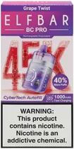 Vape Descartável Elf Bar BC Pro Grape Twist 45000 Puffs