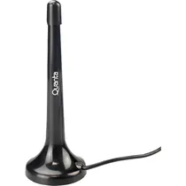 Antena Interna de TV Quanta QTANT0260 com Sinal Uhf/VHF- Preto