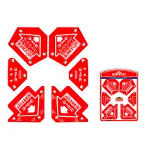 Jogo de Esquadros Magnéticos Emtop EMWH6002 – 6 Peças