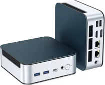 Mini PC Glorlin AMD Ryzen 3 5300U 16 GB DDR4 512 GB SSD - Prata