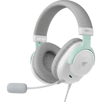Fone de Ouvido Gamer Havit HVGMH-H2230E-WHC 3.5 MM - Cinza/Branco