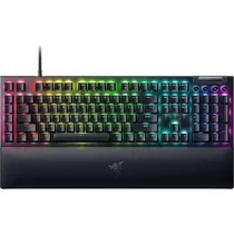 Teclado Gamer Mecânico Razer Blackwidow V4 Switch Green Layout US Preto - RZ03-04690200-R3U1