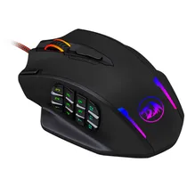 Mouse Gaming Redragon Impact M908 Con Iluminación RGB/12400DPI Ajustable/18 Botones - Negro
