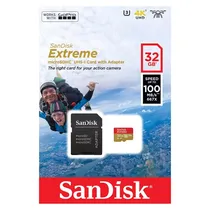 Cartão de Memória Micro SD Sandisk Extreme 32GB 100MBS - SDSQXAF-032G-GN6AA