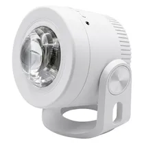 Speaker Lampada LED Projetor de Galaxia XKD-19 com Bluetooth / 5W / Controle Remoto - Branco