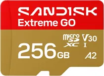 Memória Micro SDXC Uhs-I Sandisk Extreme Go 256GB 240MB/s