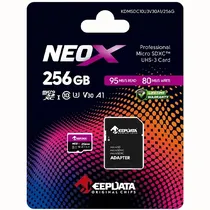 Cartão de Memória Keepdata Neox KDMSDC10U3V30A1/256 256GB