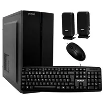 Gabinete Kit Satellite K704 Fonte 200W / Speaker / Mouse / Teclado Português - Preto