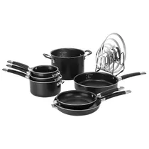 Jogo de Panelas Cuisinart N51-12BK Antiaderente Preto 12 Peças