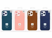 C-Covers Capa iPhone 15 Pro Leather Magsafe Colores Varios