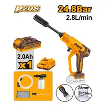 Lavadora de Alta Pressão A Bateria Ingco CPWLI20362 – com 1 Bateria / 2AH