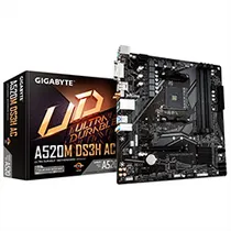 Placa Mãe Gigabyte A520M DS3H Ac Socket AM4 / DDR4