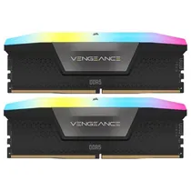 Memória Corsair Vengeance RGB, DDR5 32GB (2X16GB), 6000MHZ, C/DissiPador, CMH32GX5M2B6000C38, Preto