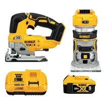 Kit Tupia e Serra Tico-Tico Dewalt DCK201P1 – com 1 Bateria / 5AH