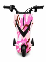 Triciclo Scooter Elétrico Drift Infantil Midi Pro MDP-80 (8") Rosa Camouflage