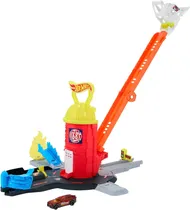 Hot Wheels Super Fire Station Rescue City - Mattel JHL95