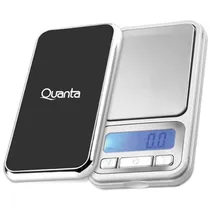 Balança de Precisão Portátil Quanta QTBB1000G com Display LCD para Até 1KG - Prata
