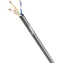 Cabo de Rede Utp Norphel CAT5E 100% Cobre Capa Simples - Preto 500 Metros