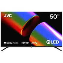 TV Smart JVC LT-50KM758 50" Ultra HD / 4K / Qled / Google TV - Preto