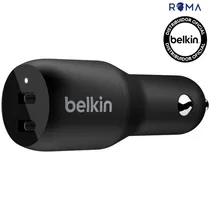 Carregador Veicular Duplo Belkin CCB002BTBK 36W USB-C 18W+ USB-C 18W - Preto