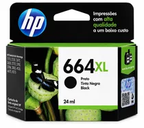 Cartucho HP 664XL (F6V31AL) Preto 24ML