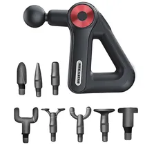 Massageador Muscular Portátil Megastar FMA11A 25 W - Preto/Vermelho