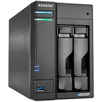 Servidor Nas Storage Asustor AS6702T V2 LOCKERSTOR2 Intel Celeron de 2.0GHZ / 4GB de Ram / 2 Baias / HDMI / USB 3.2 / Lan