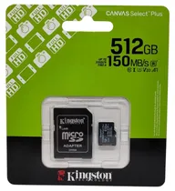 Memoria Micro SD Kingston 512GB SDXC/SDCS3 Canvas Select Plu
