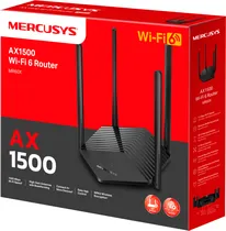 Roteador Mercusys MR60X AX1500 Wifi 6 Dual Band 2.4/ 5GHZ/ Mu-Mimo/ 5DBI/ 4ANT