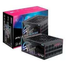 Fonte MSI Meg AI1600T PCIE5 306-7ZPUA12-CE0 ATX 1600W 80 Plus Titanium - Preto