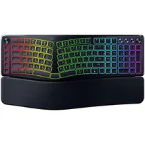 Teclado Gamer Razer Pro Type Ergo Wireless / Ergonômico / RGB / Inglês - Preto
