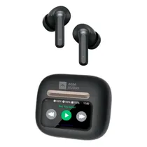 Fone de Ouvido Sem Fio Agm Mobile Buds 9 com Bluetooth / IPX4 / Touch - Preto