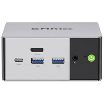 Mini PC Gmktec Nucbox M8 AMD Ryzen 5 Pro 6650H 16 GB LPDDR5 512 GB SSD - Prata Metálico