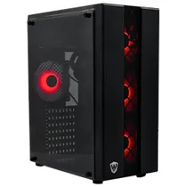 Gabinete Gamer Satellite K878 Mid Tower / 4 Cooler - Preto
