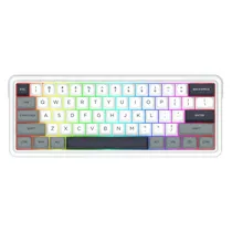 Teclado Gamer Redragon K722WGP RGB Pro Ironguard Sem Fio Inglês - Branco