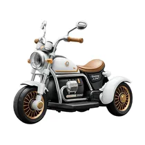 Moto Elétrico Infantil Retrô Cor Branco Mod 756