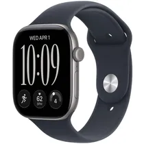 Apple Watch Series 12 MJEJ4BE/A 46MM GPS - Space Gray Aluminum/Navy Blue Sport Band