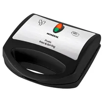 Máquina de Crepe Mondial Pratic CP-01 850 Watts 127V ~ 60HZ - Preta/Prata