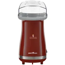 Pipoqueira Elétrica Britânia Poplite Inox BPI01VI 1.200 Watts 220V ~ 50/60 HZ - Vermelho