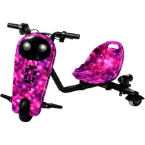 Triciclo Elétrico Orvite F1 Robot 8.5" - LED - Recarregável - Capacete e Protetor - 08 Galáxia