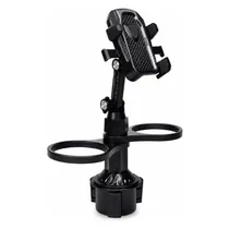Suporte de Celular para Carro Automotive CZ-94340 com 2 Porta Copos - Preto