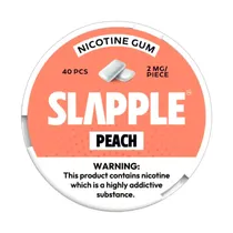 Goma de Nicotina Slapple Gum Peach 2MG (40 Unidades)