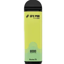Vaper Descartável Life Pod Eco Pro Cartridge 8000K Puffs - Green Apple Ice